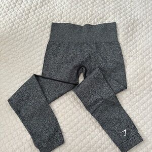 Gymshark Seamless Leggings, Charcoal, Size Small
